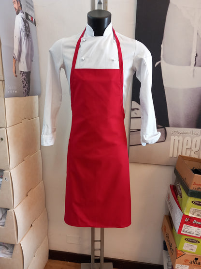 grembiule a pettorina Red