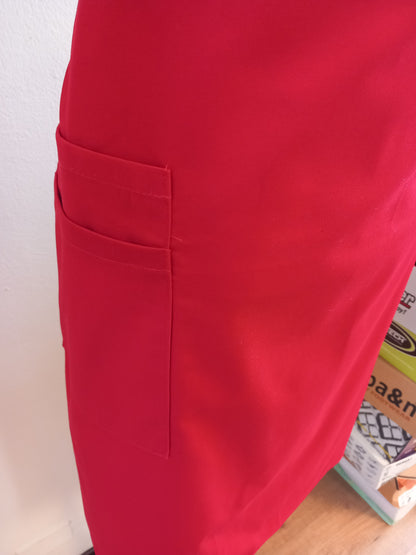 grembiule a pettorina Red