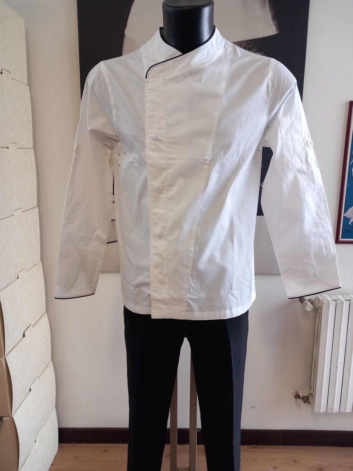 Giacca cuoco Tech white