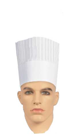 cappello cuoco TNT   (tessuto non tessuto) CM 18