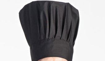 cappello cuoco black Lux